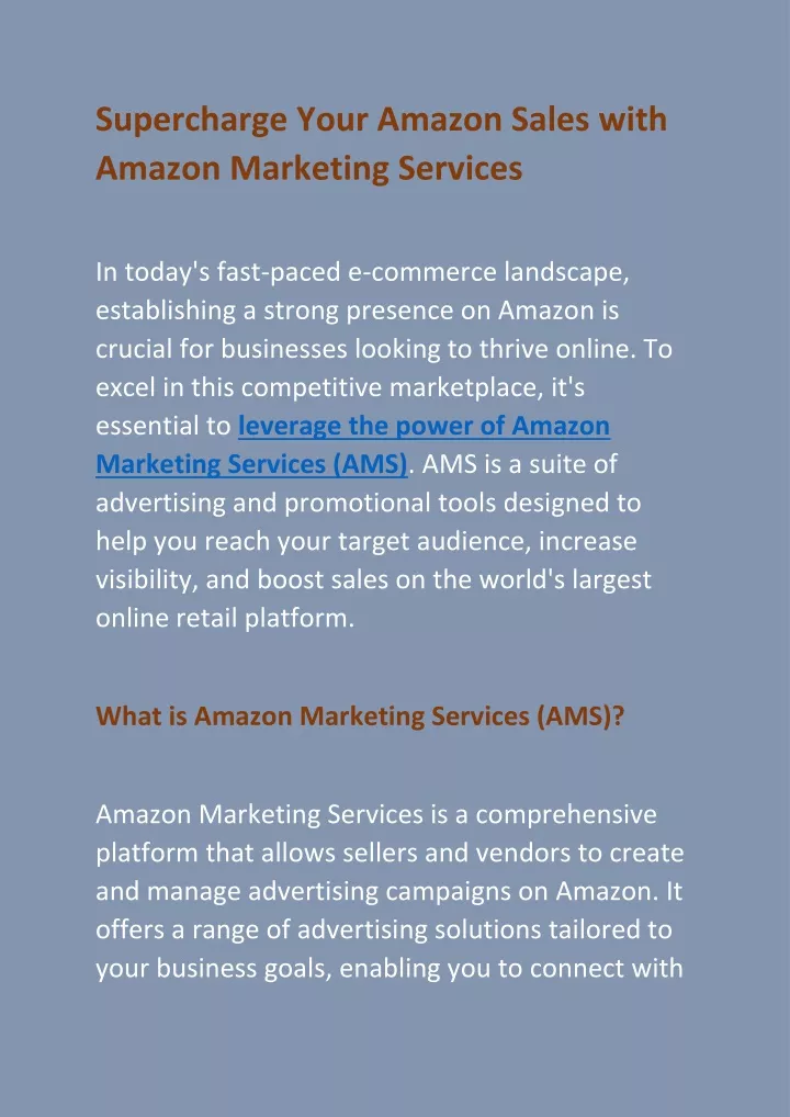 supercharge your amazon sales with amazon