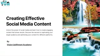 Creating Effective Social Media Content