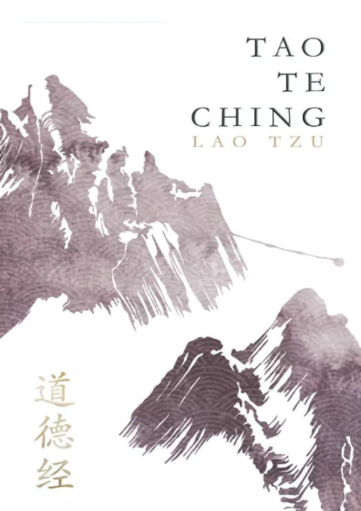 tao te ching download pdf read tao te ching