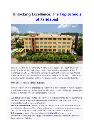 Top school of Faridabad-Grand Columbus International School, Sector 16A,
