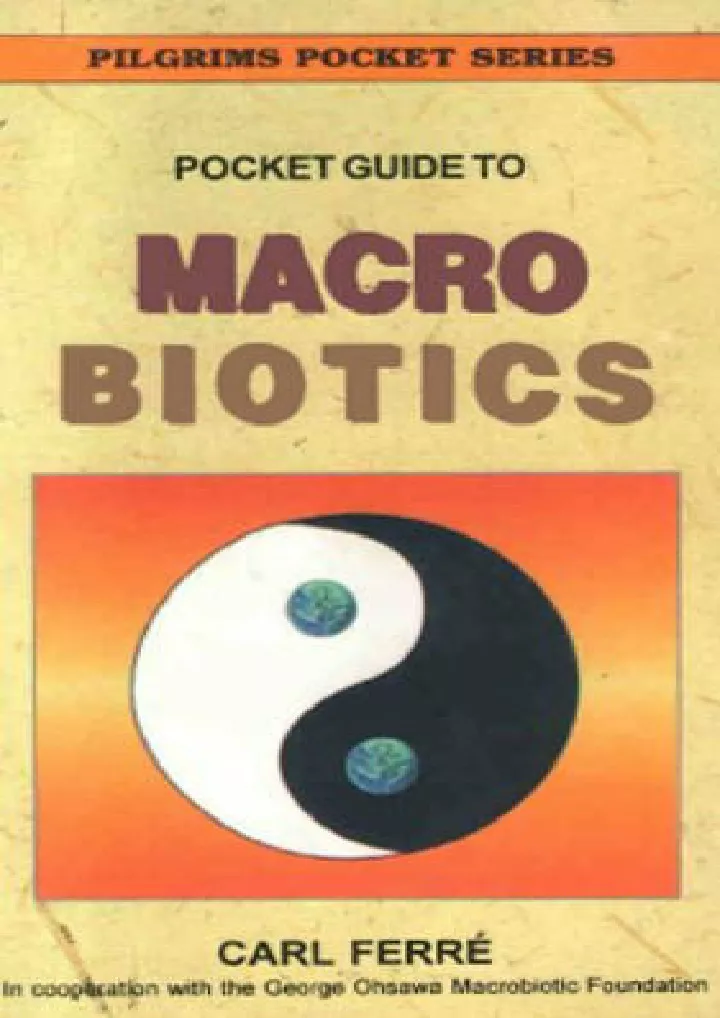 pocket guide to macrobiotics download pdf read