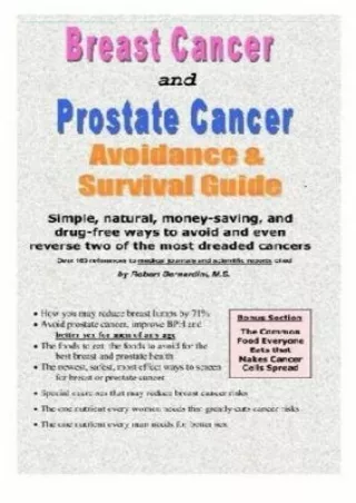 [READ DOWNLOAD] Breast Cancer and Prostate Cancer Avoidance & Survival Guide ful