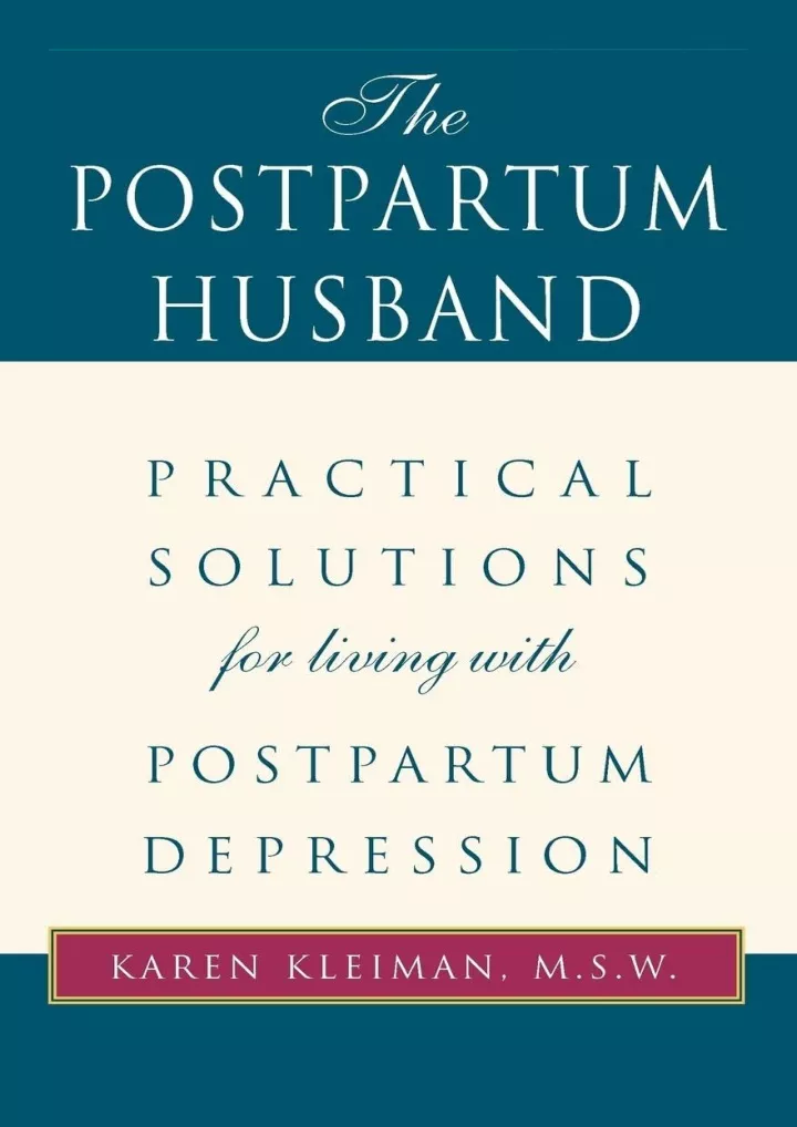 the postpartum husband practical solutions