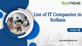 List of IT Companies in Kolkata