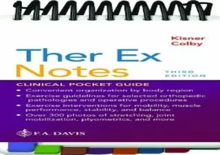 FREE READ [PDF] Ther Ex Notes: Clinical Pocket Guide