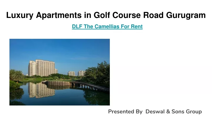 luxury apartments in golf course road gurugram