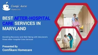 Best After-Hospital Care Services in Maryland