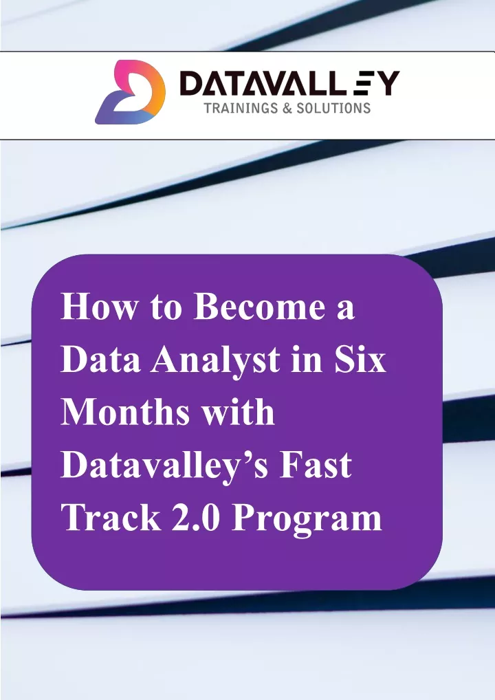 how to become a data analyst in six months with