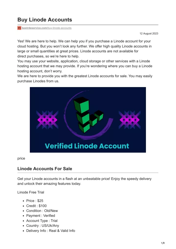 buy linode accounts