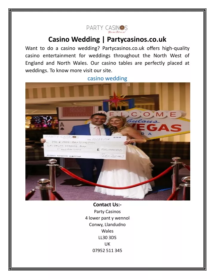 casino wedding partycasinos co uk want