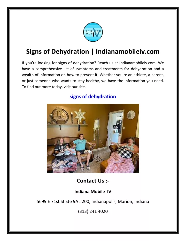 signs of dehydration indianamobileiv com