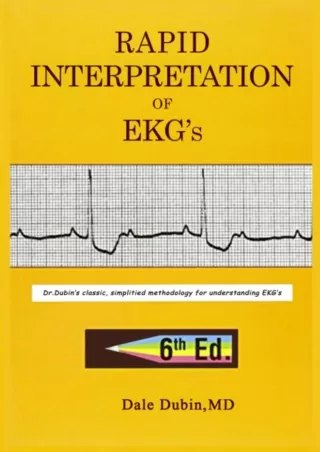 Download Book [PDF] [Dale Dubin] [Rapid] [Interpretation] [of EKG's] 6th Edition [Paperback ]