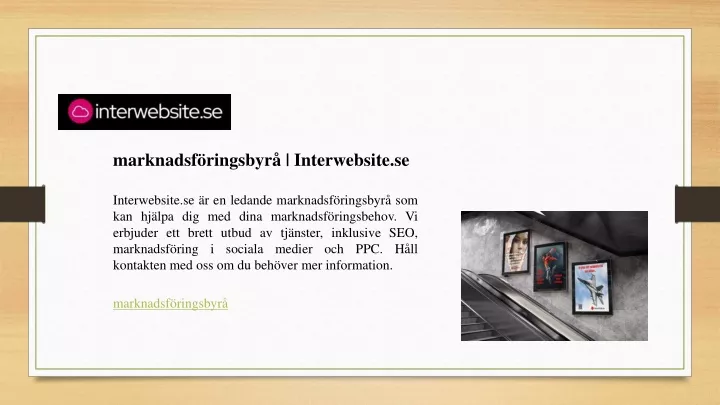 marknadsf ringsbyr interwebsite se