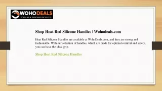 Shop Heat Red Silicone Handles  Wohodeals.com