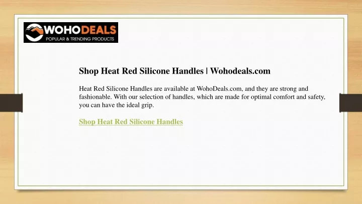 shop heat red silicone handles wohodeals com heat