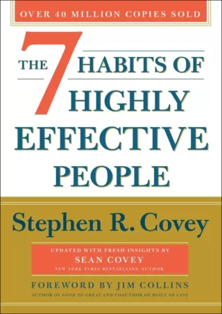 [PDF] The 7 Habits of Highly Effective People: 30th Anniversary Edition (The Covey