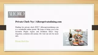 Private Chefs Nyc - Alloroprivatedining.com