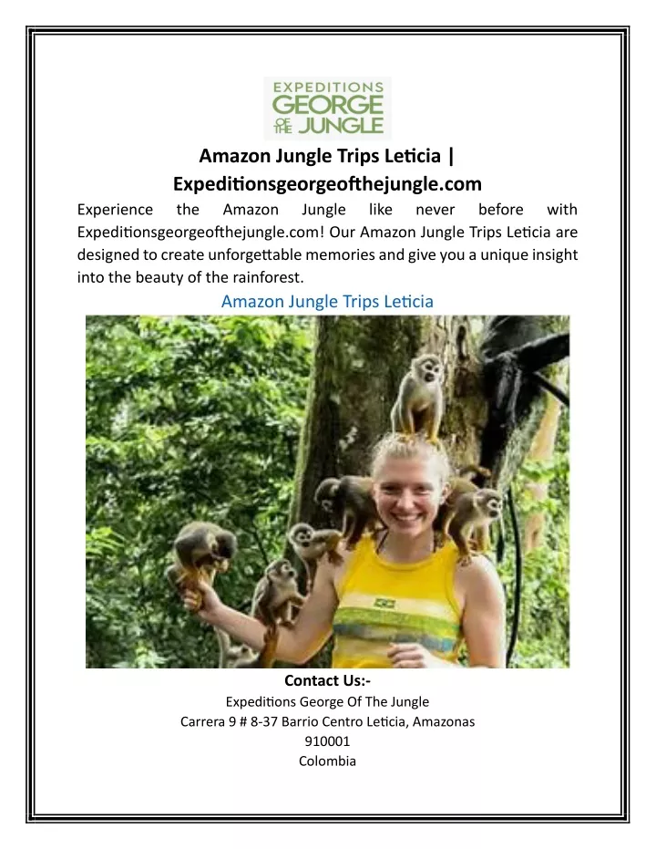 amazon jungle trips leticia