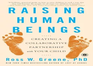 PDF Raising Human Beings: Creating a Collaborative Partnership with Your Child