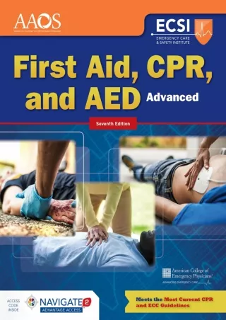 Read PDF  Advanced First Aid, CPR, and AED