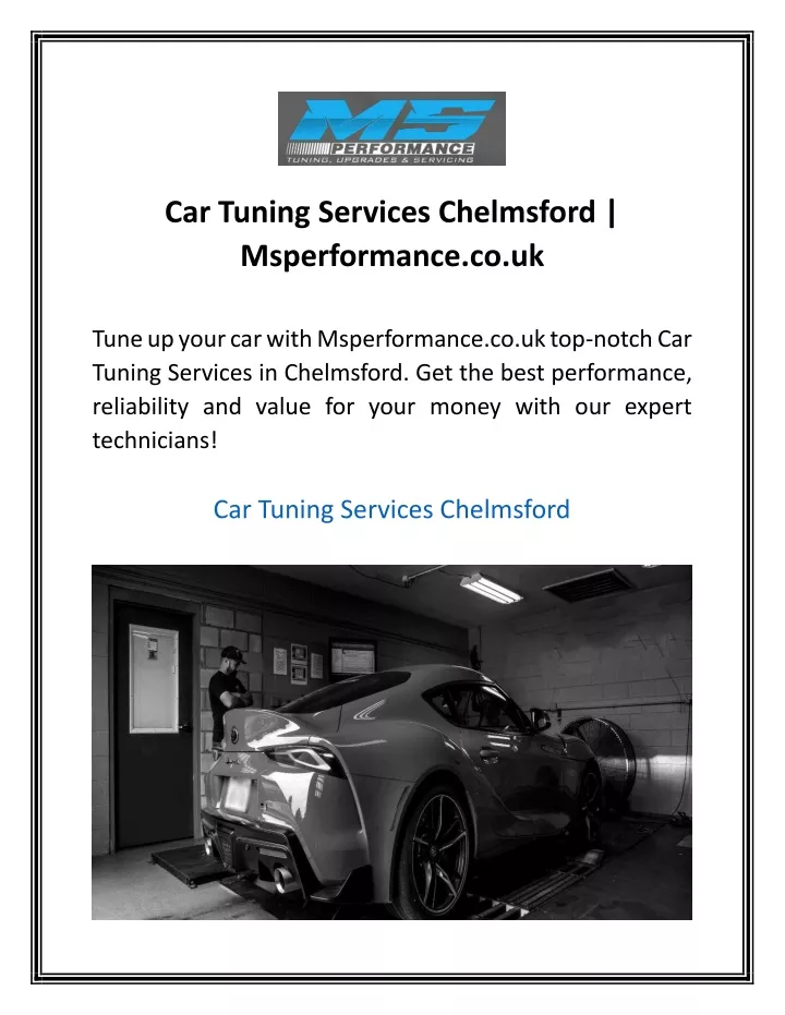 car tuning services chelmsford msperformance