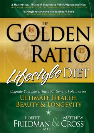 Download Book [PDF] The Golden Ratio Lifestyle Diet: Upgrade Your Life   Tap Your Genetic