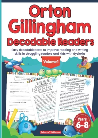 Read Ebook Pdf Orton Gillingham Decodable Readers. Easy decodable texts to improve reading