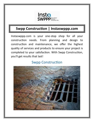 Swpp Construction  Instaswppp.com