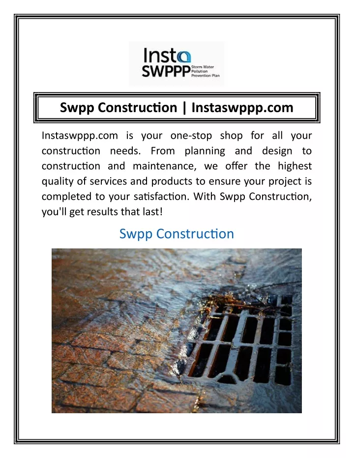 swpp construction instaswppp com