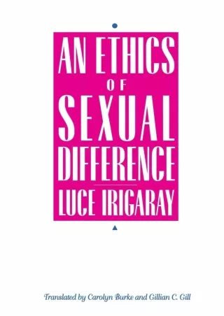 Epub An Ethics of Sexual Difference