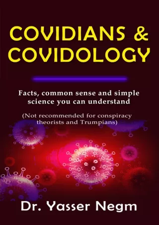Read Ebook Pdf Covidians   Covidology: Facts, common sense and science you can understand.