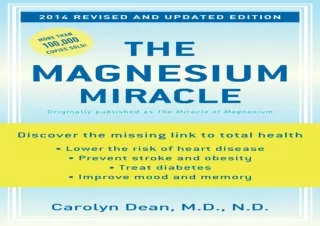 EBOOK READ The Magnesium Miracle (Revised and Updated Edition)