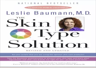 PDF The Skin Type Solution: Are You Certain Tthat You Are Using the Optimal Skin