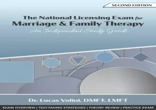 PDF DOWNLOAD The National Licensing Exam for Marriage and Family Therapy: An Ind