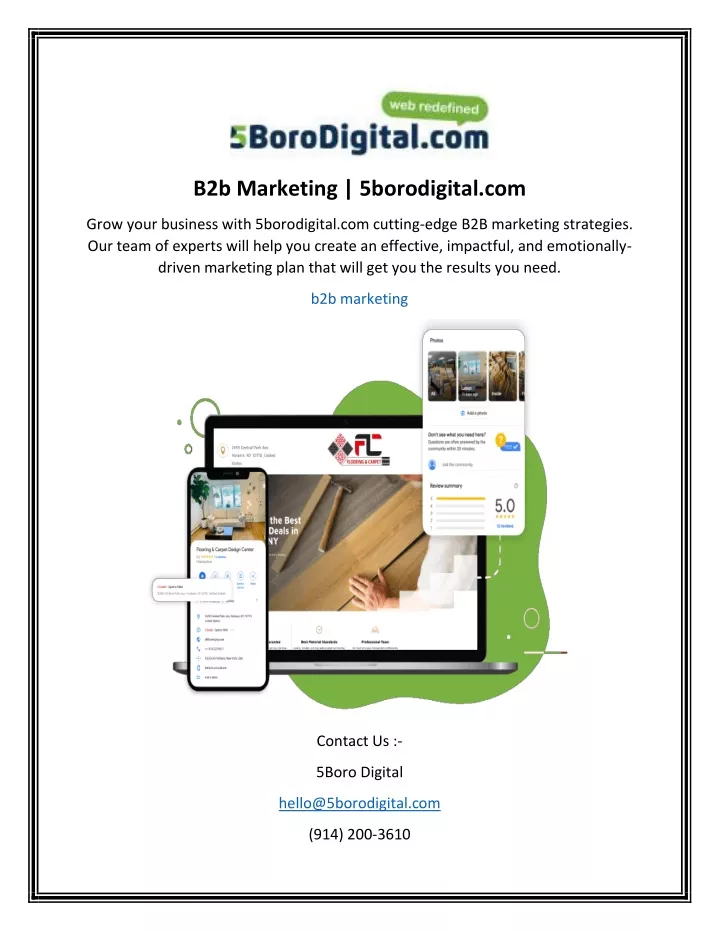 b2b marketing 5borodigital com