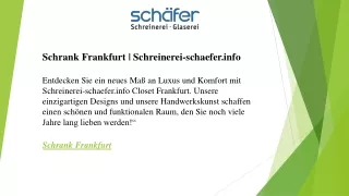 Schrank Frankfurt  Schreinerei-schaefer.info