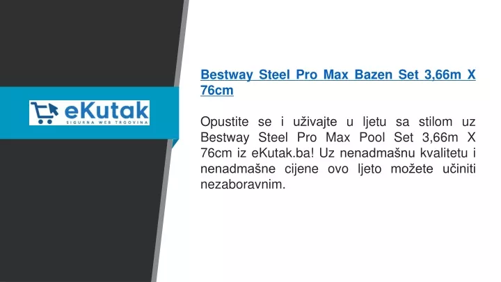 bestway steel pro max bazen set 3 66m x 76cm