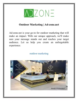 Outdoor Marketing Ad-zone.net