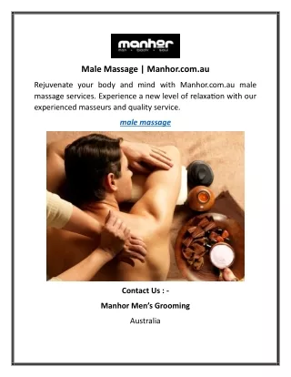 Male Massage | Manhor.com.au