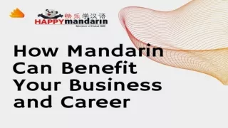 How Mandarin Can Benefit Your Business and Career