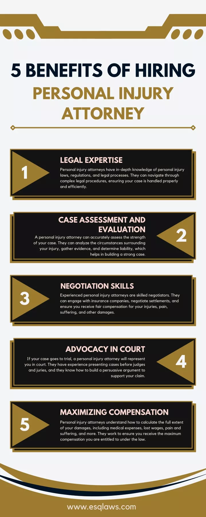 5 benefits of hiring personal injury attorney
