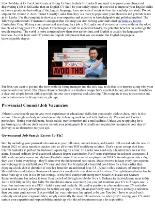 how to make a cv for a job create a strong