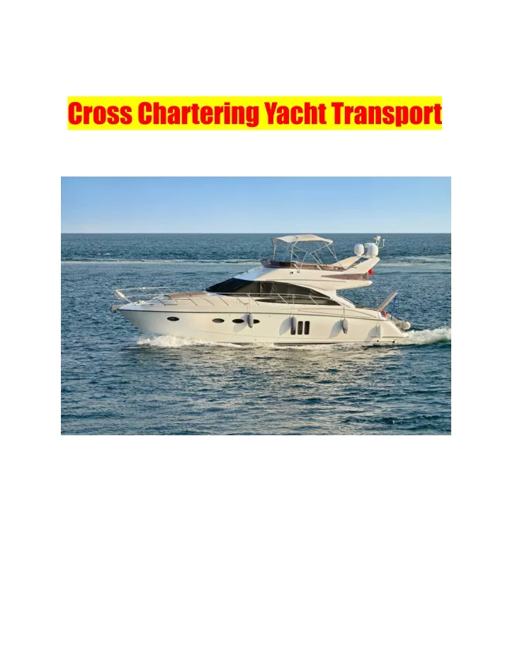 crosscharteringyachttransport