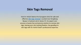 Skin Tags Removal