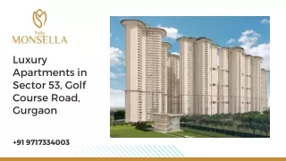 Luxury Apartments in Sector 53, Golf Course Road, Gurgaon