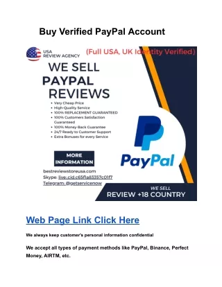 Buy Verified PayPal Account