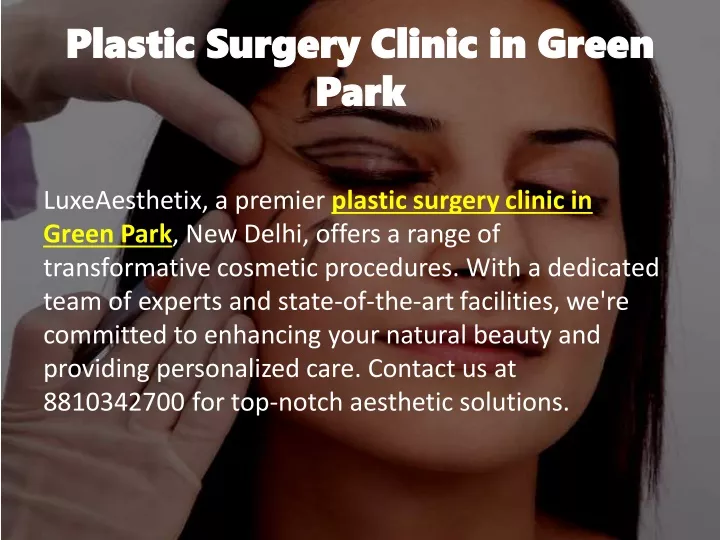 plastic surgery clinic in green plastic surgery
