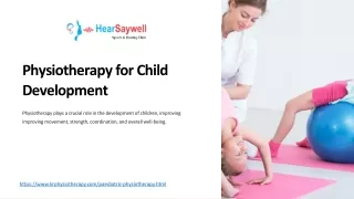 Physiotherapy for child in Noida