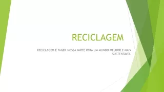 reciclagem