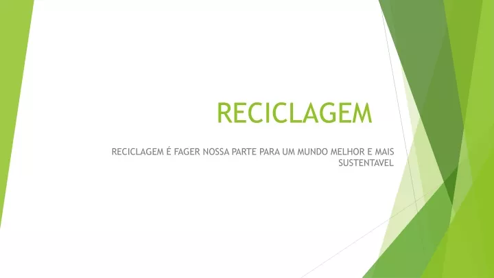 reciclagem